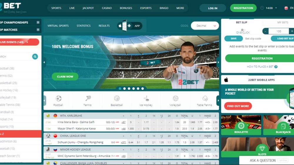 22bet casino review